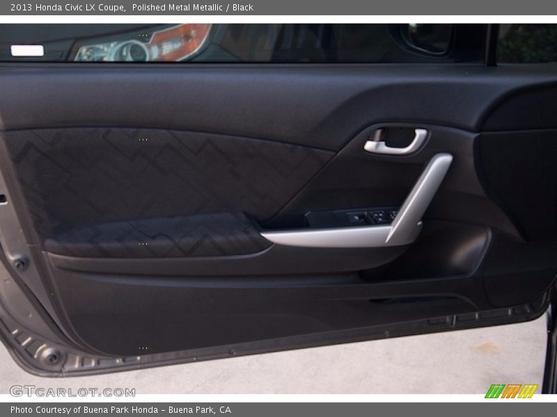 Polished Metal Metallic / Black 2013 Honda Civic LX Coupe