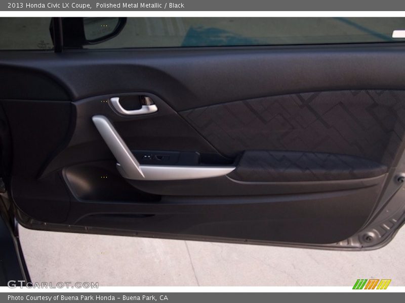 Polished Metal Metallic / Black 2013 Honda Civic LX Coupe