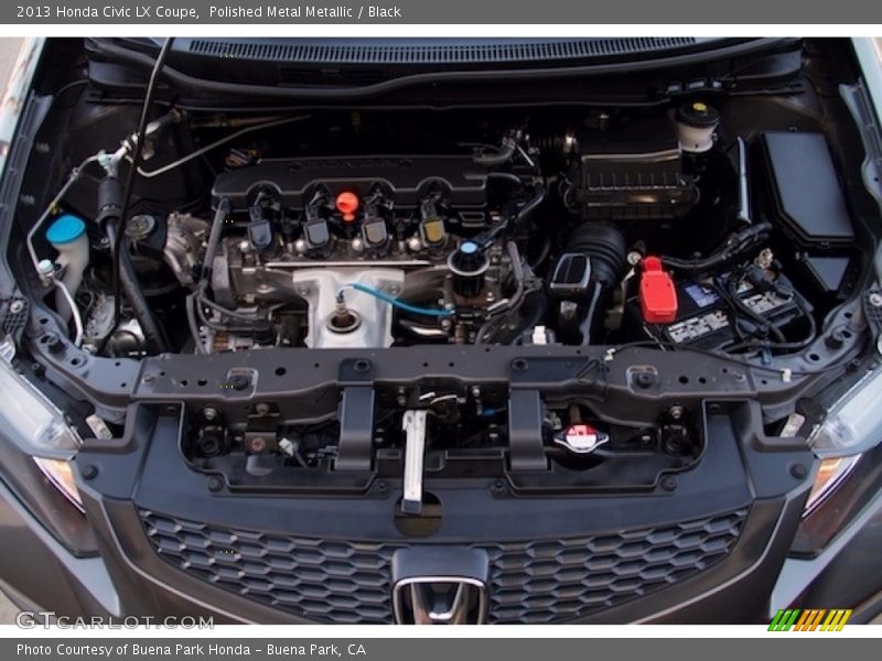 Polished Metal Metallic / Black 2013 Honda Civic LX Coupe