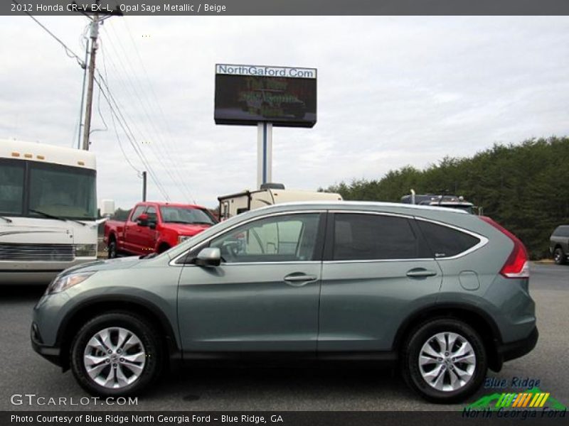 Opal Sage Metallic / Beige 2012 Honda CR-V EX-L