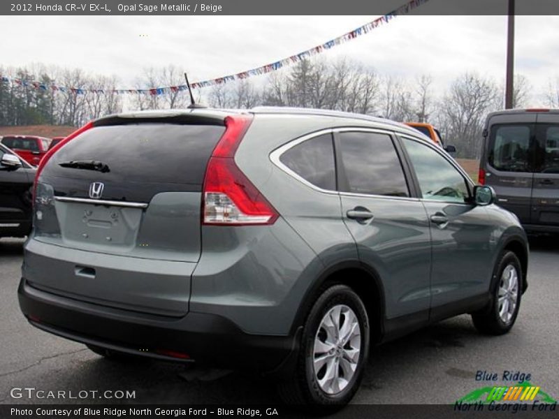 Opal Sage Metallic / Beige 2012 Honda CR-V EX-L