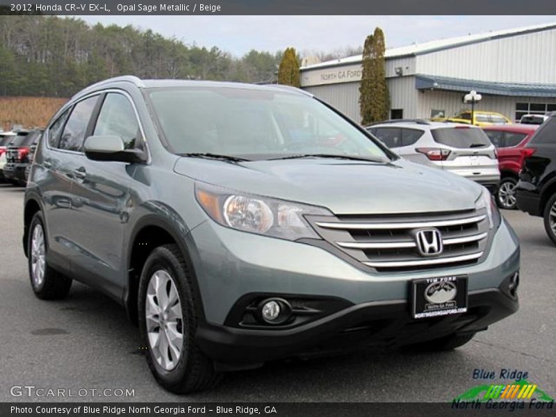 Opal Sage Metallic / Beige 2012 Honda CR-V EX-L