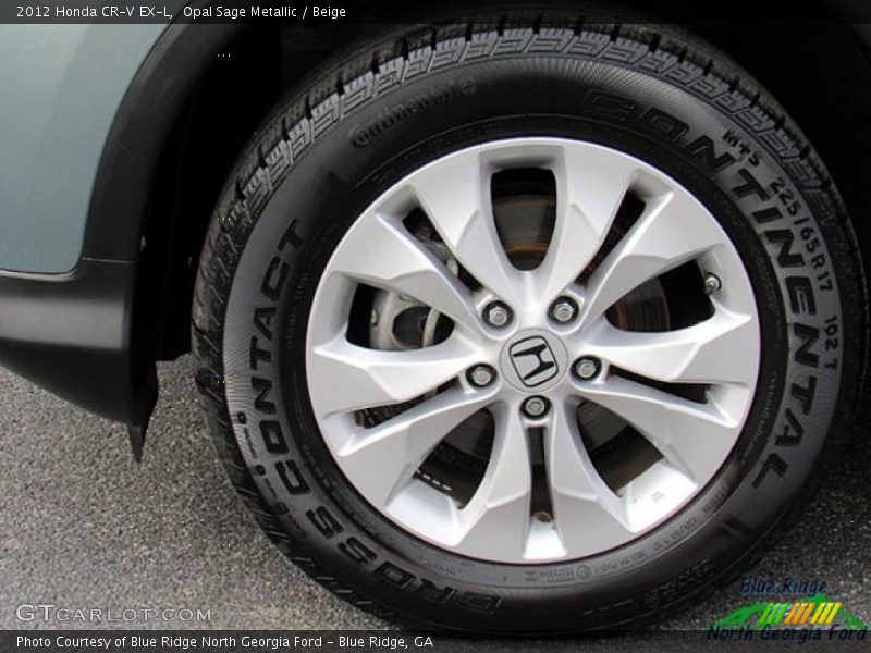 Opal Sage Metallic / Beige 2012 Honda CR-V EX-L