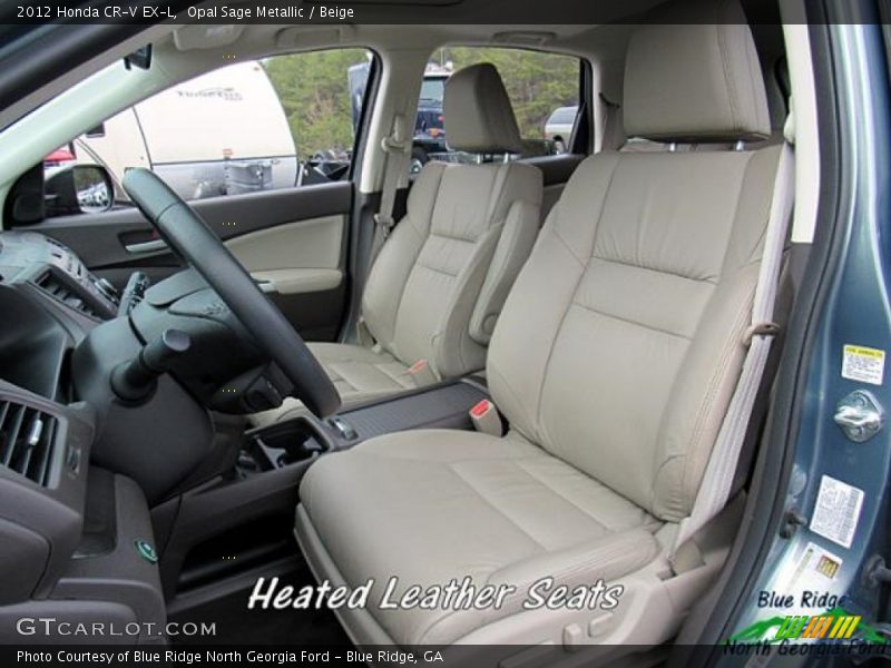 Opal Sage Metallic / Beige 2012 Honda CR-V EX-L