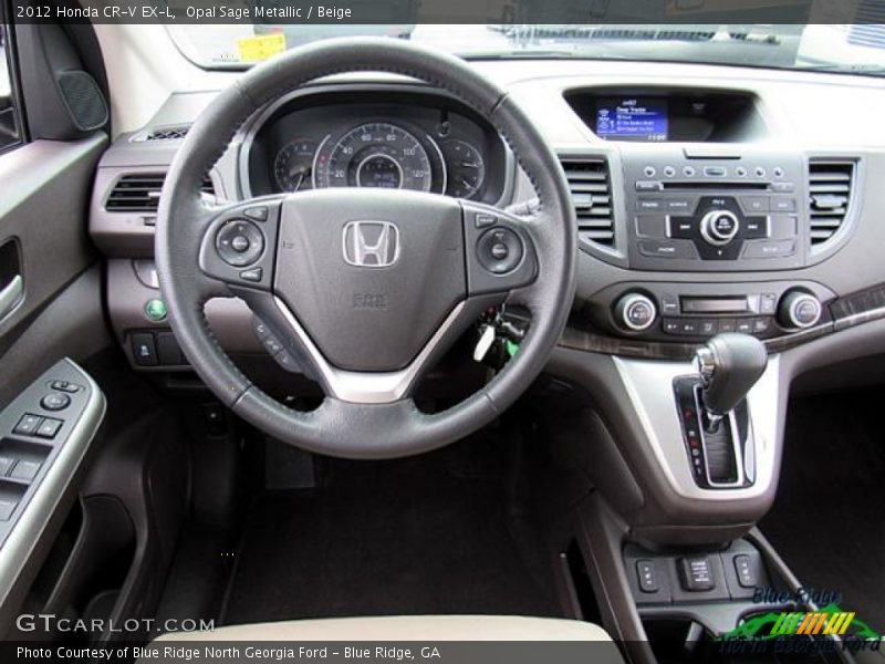 Opal Sage Metallic / Beige 2012 Honda CR-V EX-L