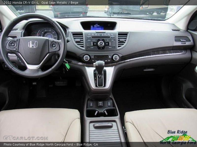 Opal Sage Metallic / Beige 2012 Honda CR-V EX-L