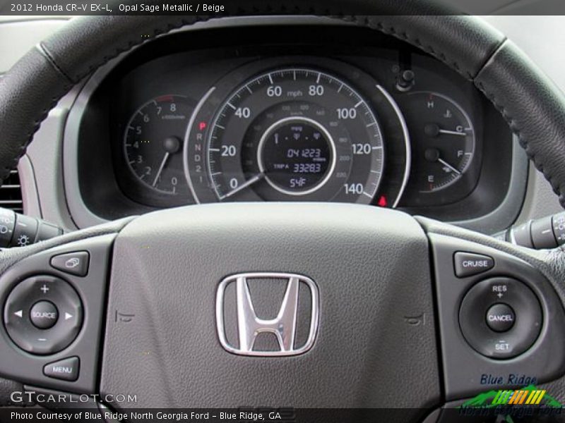 Opal Sage Metallic / Beige 2012 Honda CR-V EX-L