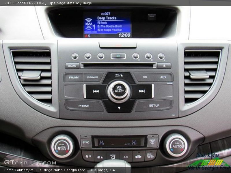 Opal Sage Metallic / Beige 2012 Honda CR-V EX-L