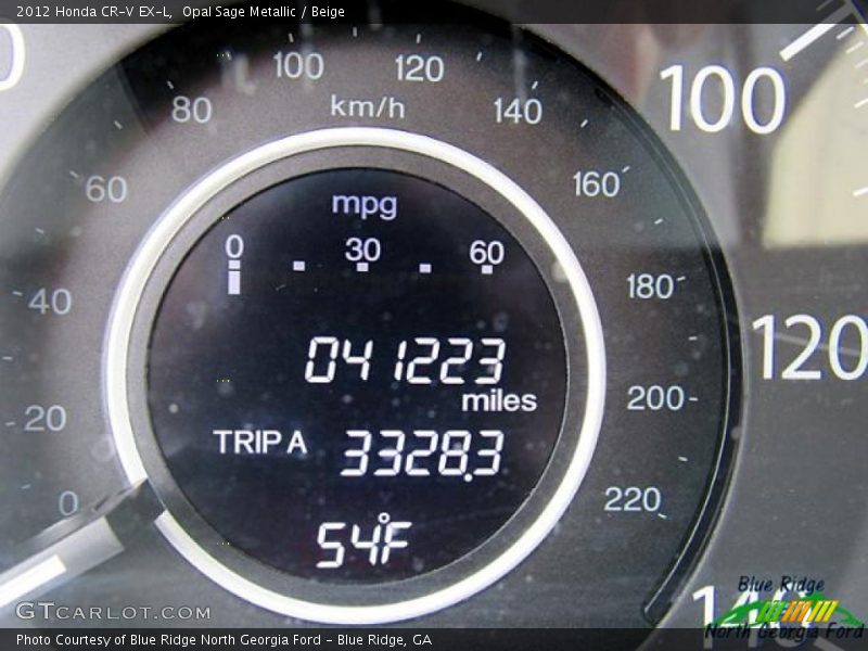 Opal Sage Metallic / Beige 2012 Honda CR-V EX-L