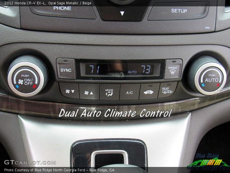 Opal Sage Metallic / Beige 2012 Honda CR-V EX-L