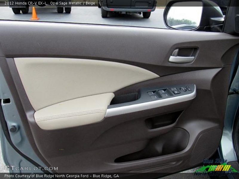 Opal Sage Metallic / Beige 2012 Honda CR-V EX-L