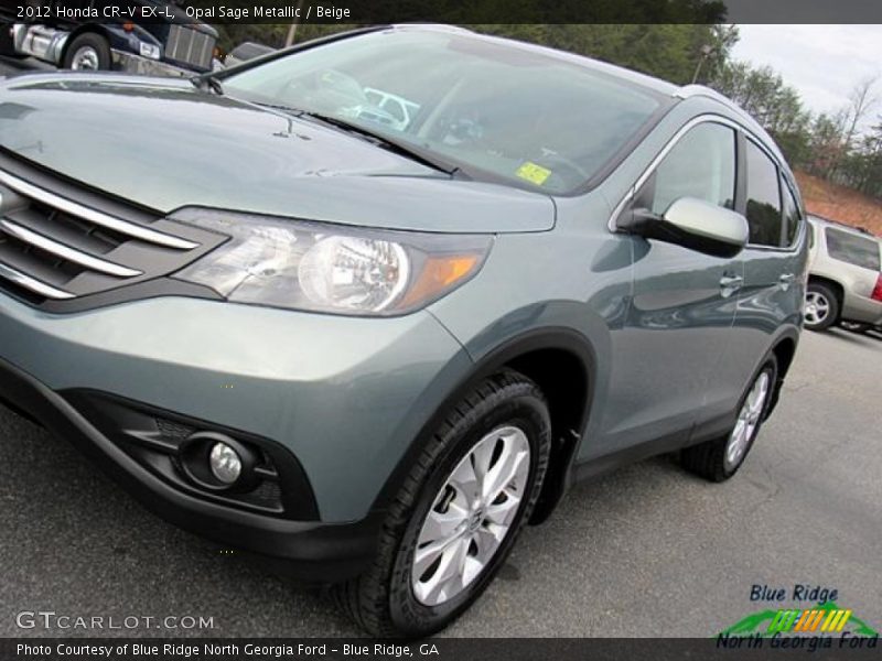 Opal Sage Metallic / Beige 2012 Honda CR-V EX-L