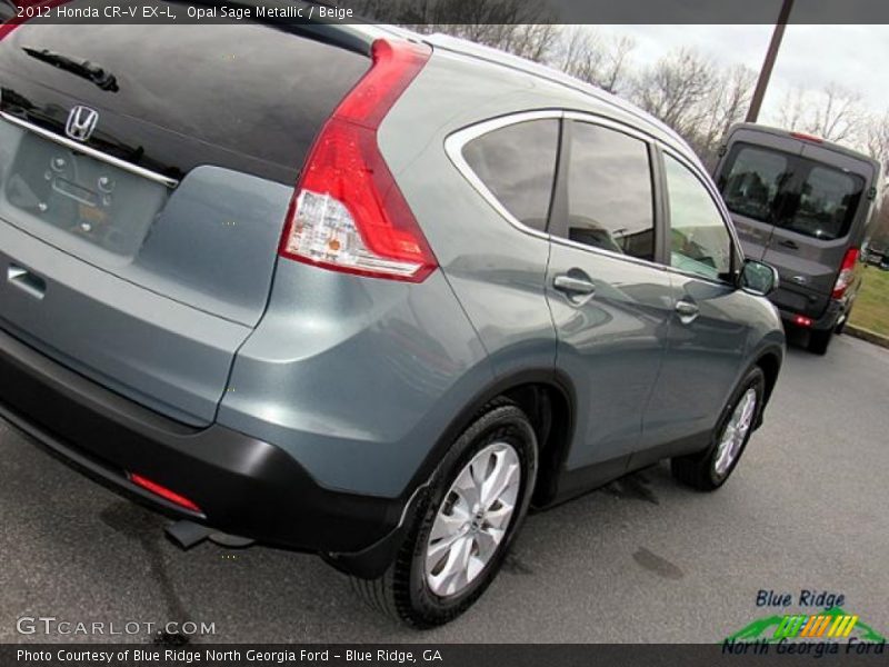 Opal Sage Metallic / Beige 2012 Honda CR-V EX-L