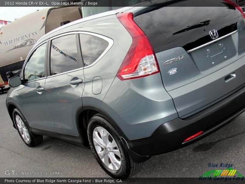 Opal Sage Metallic / Beige 2012 Honda CR-V EX-L