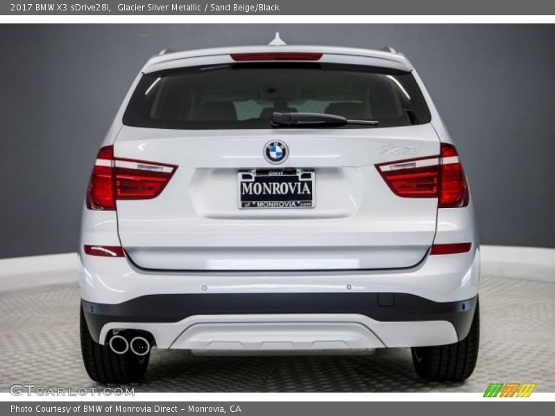 Glacier Silver Metallic / Sand Beige/Black 2017 BMW X3 sDrive28i