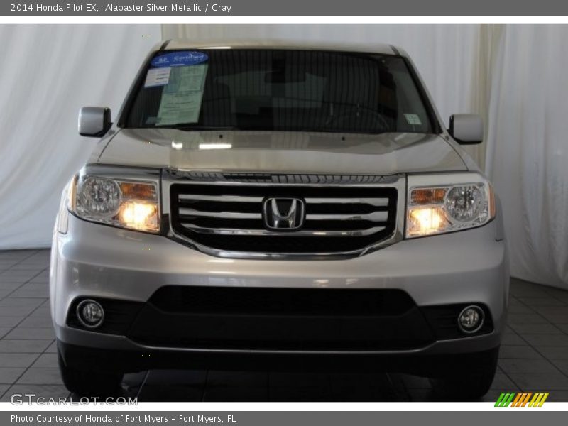 Alabaster Silver Metallic / Gray 2014 Honda Pilot EX