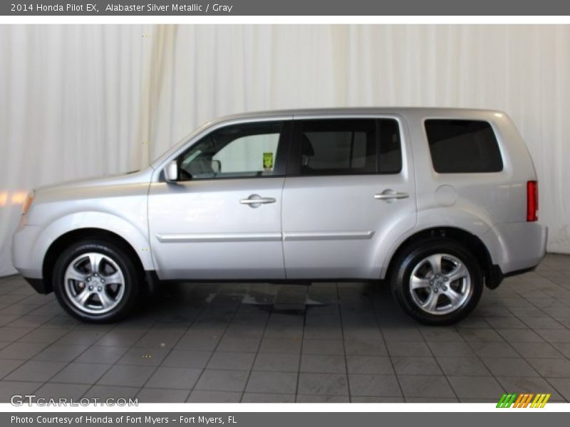 Alabaster Silver Metallic / Gray 2014 Honda Pilot EX