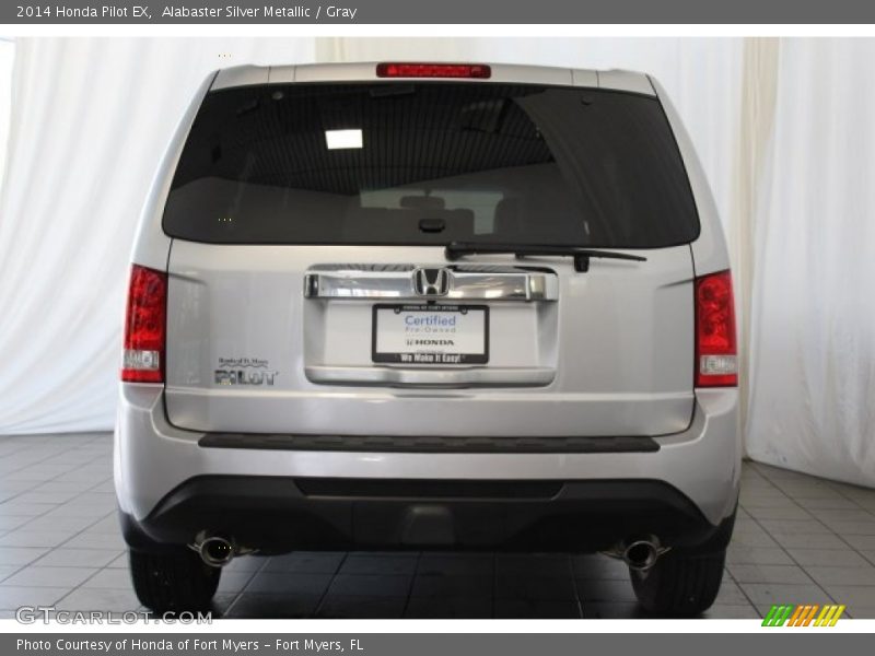 Alabaster Silver Metallic / Gray 2014 Honda Pilot EX