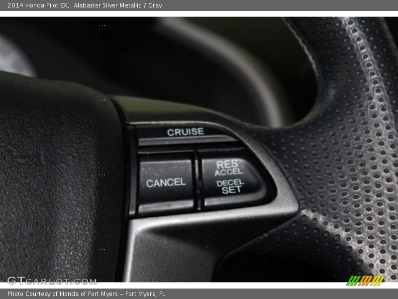 Alabaster Silver Metallic / Gray 2014 Honda Pilot EX