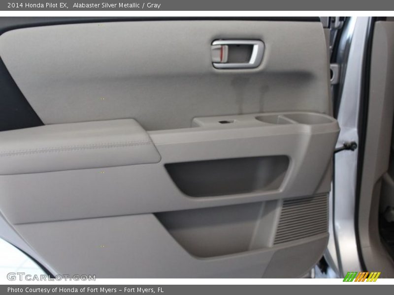 Alabaster Silver Metallic / Gray 2014 Honda Pilot EX