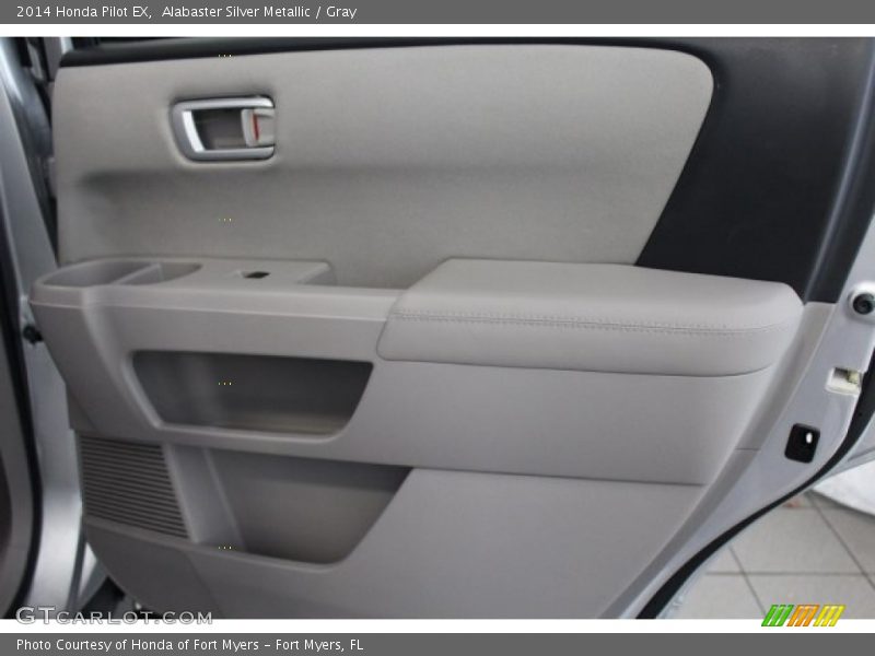 Alabaster Silver Metallic / Gray 2014 Honda Pilot EX