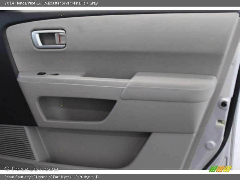 Alabaster Silver Metallic / Gray 2014 Honda Pilot EX