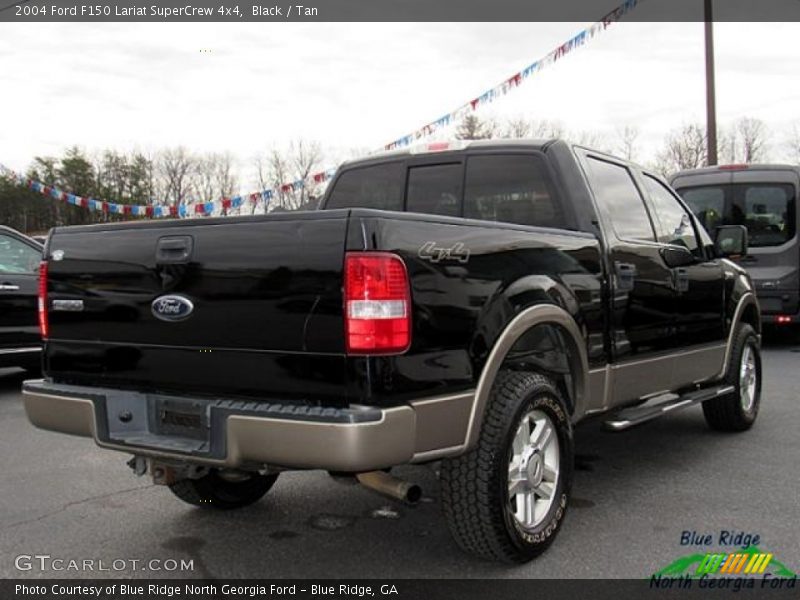 Black / Tan 2004 Ford F150 Lariat SuperCrew 4x4