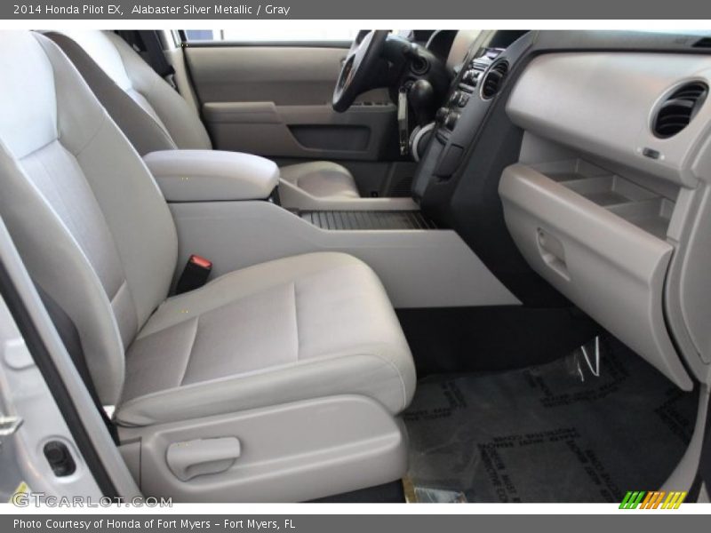 Alabaster Silver Metallic / Gray 2014 Honda Pilot EX