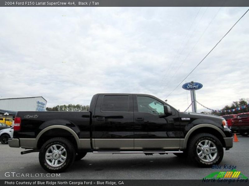Black / Tan 2004 Ford F150 Lariat SuperCrew 4x4