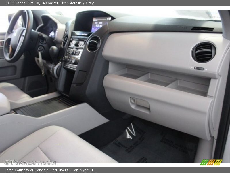 Alabaster Silver Metallic / Gray 2014 Honda Pilot EX