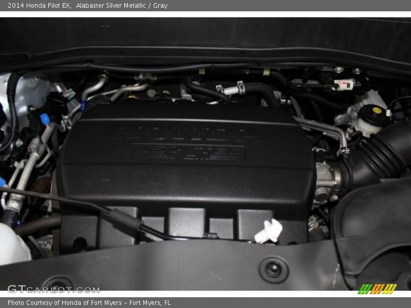 Alabaster Silver Metallic / Gray 2014 Honda Pilot EX