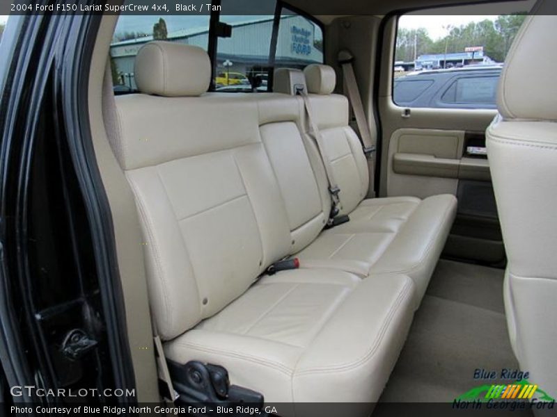 Black / Tan 2004 Ford F150 Lariat SuperCrew 4x4