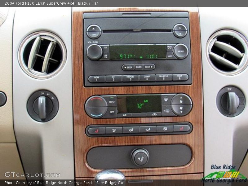 Black / Tan 2004 Ford F150 Lariat SuperCrew 4x4