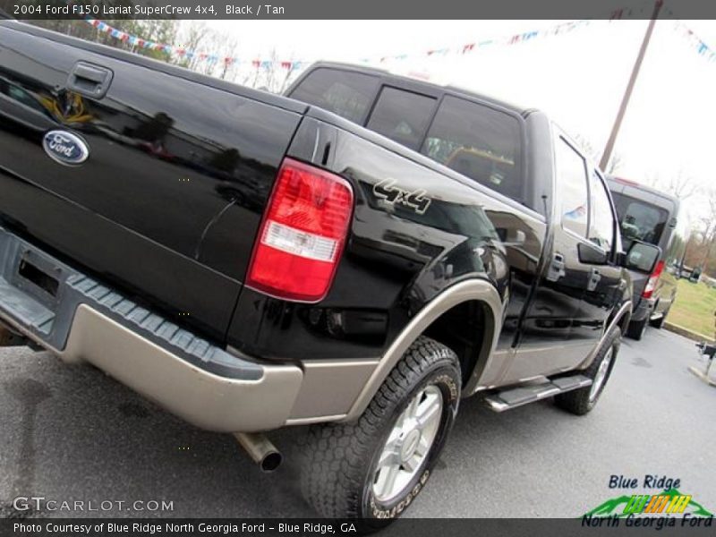 Black / Tan 2004 Ford F150 Lariat SuperCrew 4x4