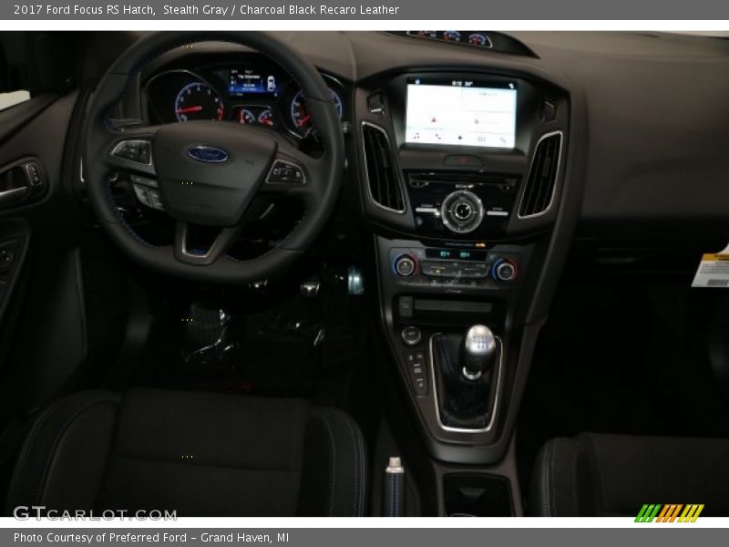 Stealth Gray / Charcoal Black Recaro Leather 2017 Ford Focus RS Hatch