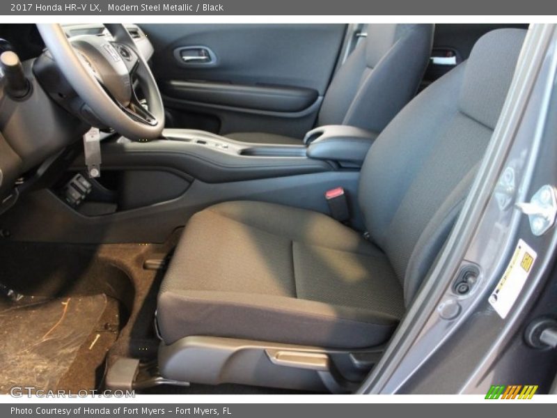 Modern Steel Metallic / Black 2017 Honda HR-V LX