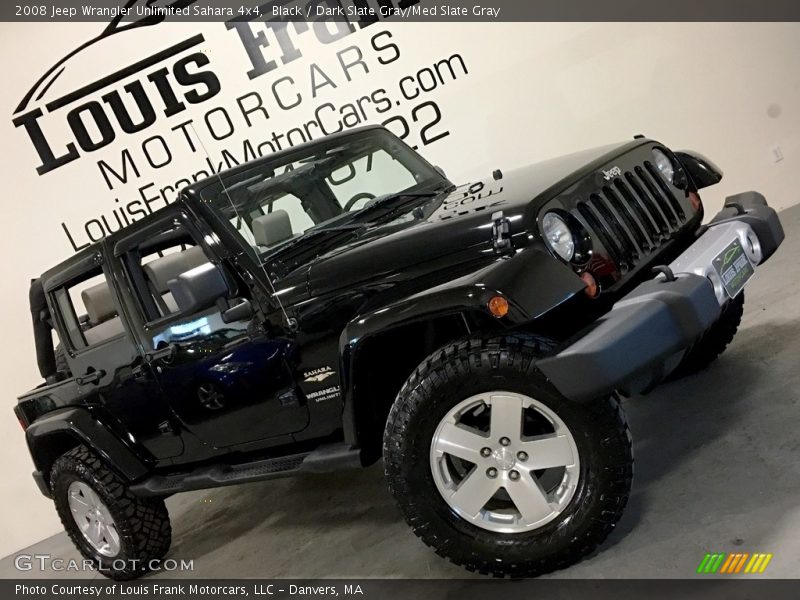 Black / Dark Slate Gray/Med Slate Gray 2008 Jeep Wrangler Unlimited Sahara 4x4
