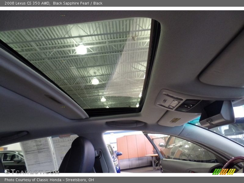 Black Sapphire Pearl / Black 2008 Lexus GS 350 AWD