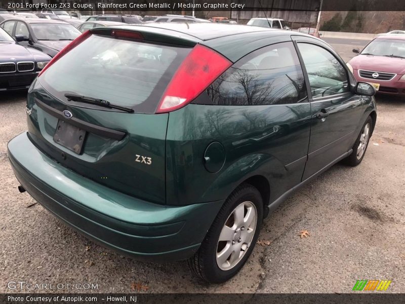 Rainforest Green Metallic / Medium Graphite Grey 2001 Ford Focus ZX3 Coupe