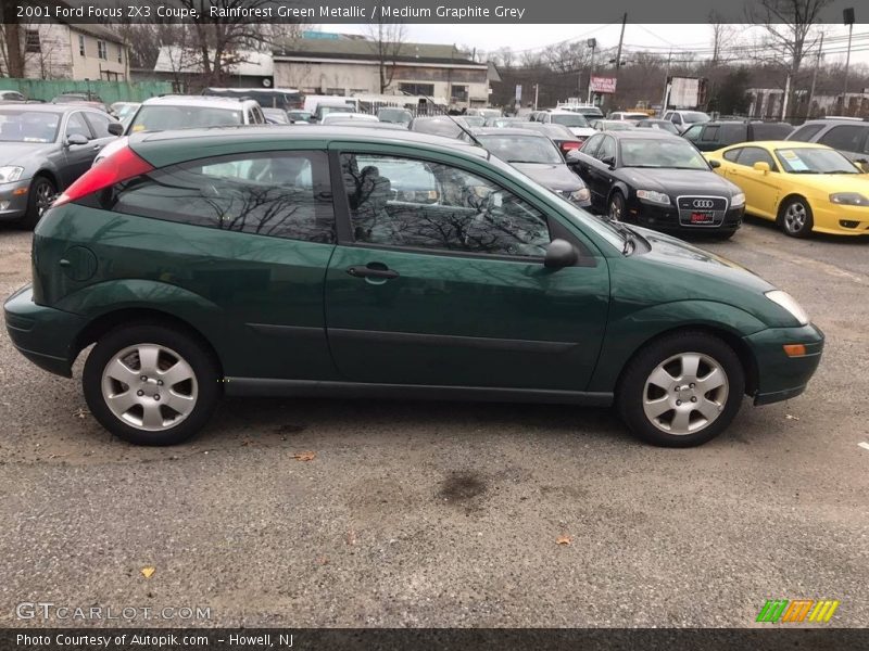 Rainforest Green Metallic / Medium Graphite Grey 2001 Ford Focus ZX3 Coupe