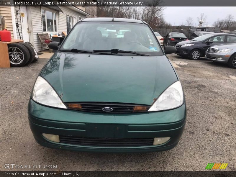 Rainforest Green Metallic / Medium Graphite Grey 2001 Ford Focus ZX3 Coupe