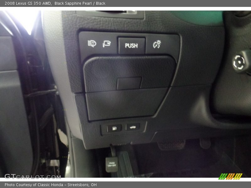 Black Sapphire Pearl / Black 2008 Lexus GS 350 AWD