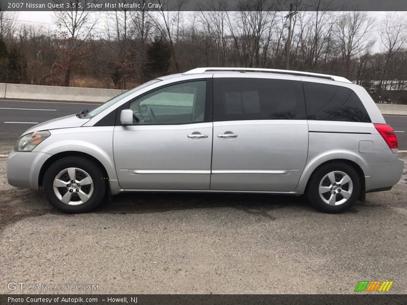 Silver Mist Metallic / Gray 2007 Nissan Quest 3.5 S