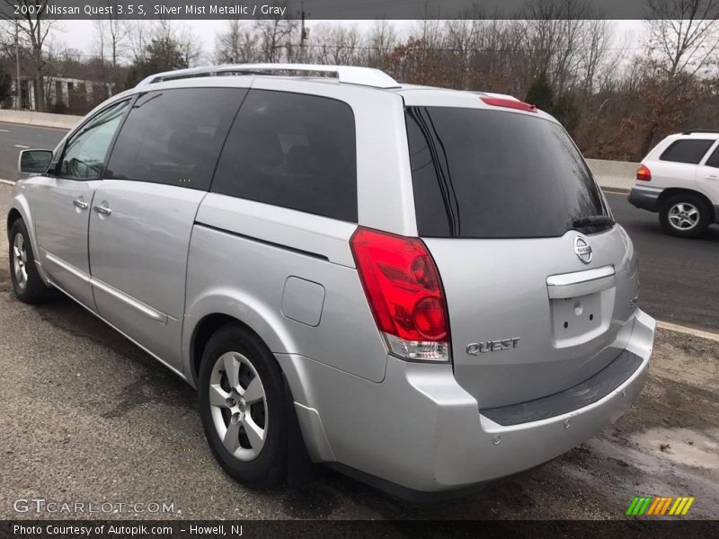 Silver Mist Metallic / Gray 2007 Nissan Quest 3.5 S