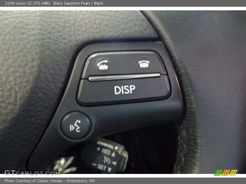 Black Sapphire Pearl / Black 2008 Lexus GS 350 AWD