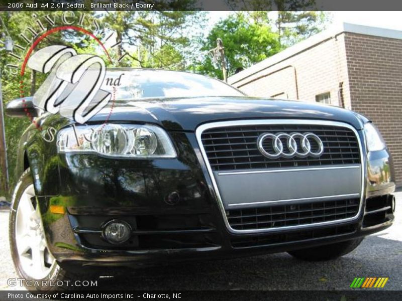 Brilliant Black / Ebony 2006 Audi A4 2.0T Sedan