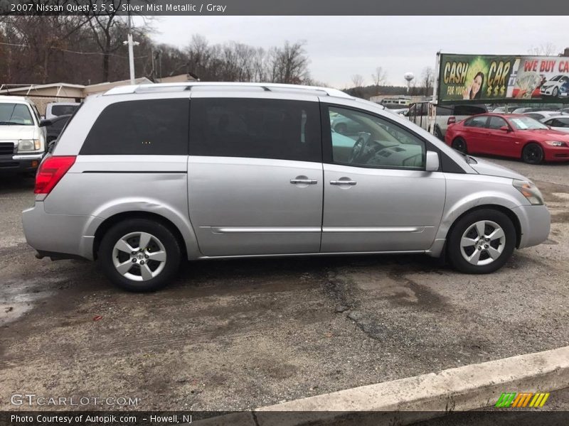 Silver Mist Metallic / Gray 2007 Nissan Quest 3.5 S