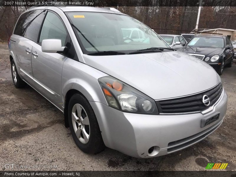 Silver Mist Metallic / Gray 2007 Nissan Quest 3.5 S