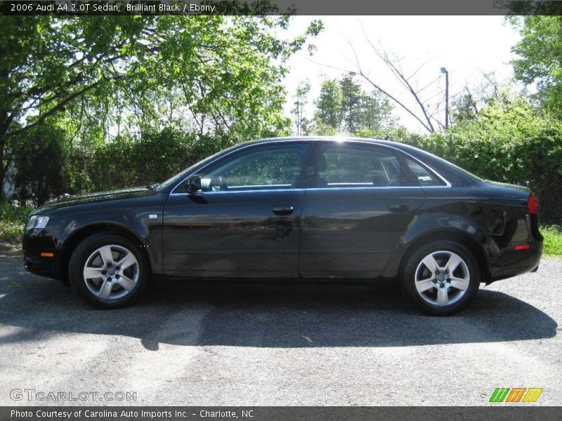 Brilliant Black / Ebony 2006 Audi A4 2.0T Sedan