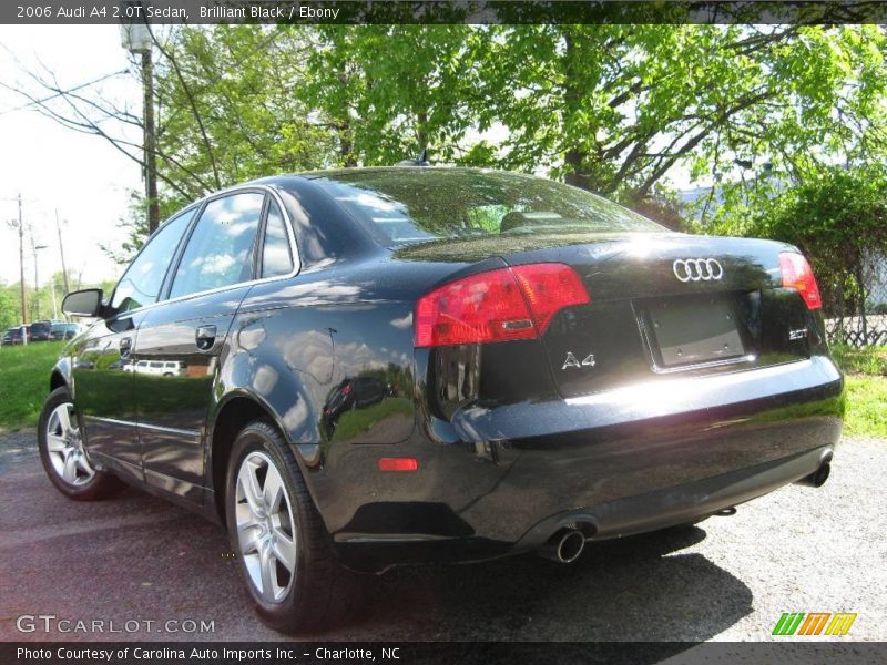 Brilliant Black / Ebony 2006 Audi A4 2.0T Sedan